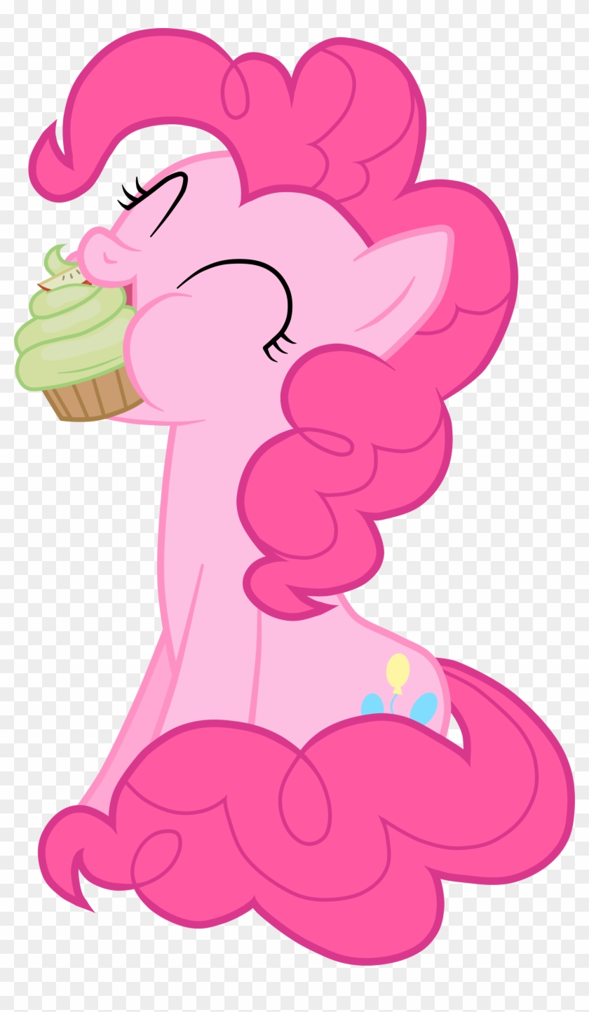 Pinkie Pie Eating An Apple Cupcake - Cupcake De Pinkie Pie #493345