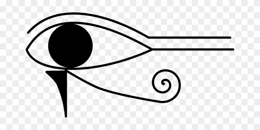 Horus Hieroglyph Hieroglyphic Eye Egyptian - Transparent Hieroglyphics #493359