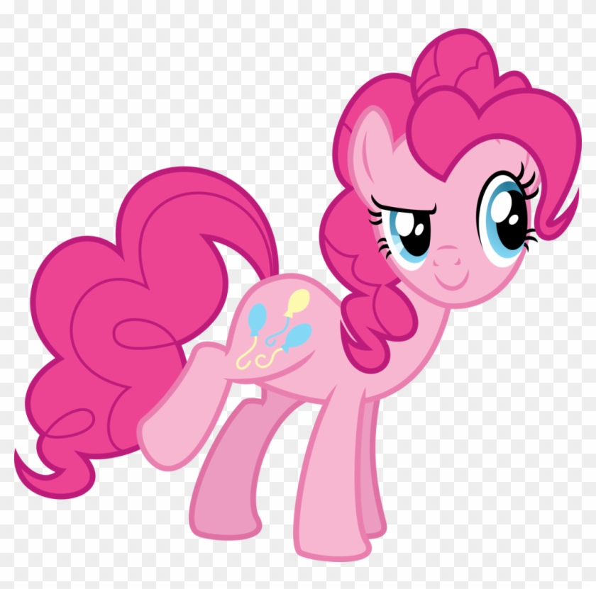 Pinkie Pie Eating A Cupcake Vector By Ponyengineer - Mlp Pinkie Pie Vector #493435