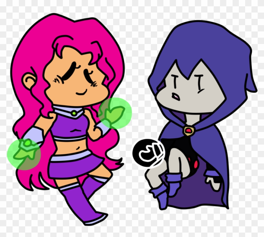 Starfire And Raven By Give Me The Formuoli - Cartoon #493450