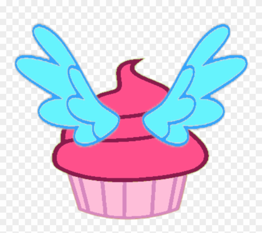 My Little Pony Cutie Mark Cupcakes - Cupcake With Wings Cartoon #493514