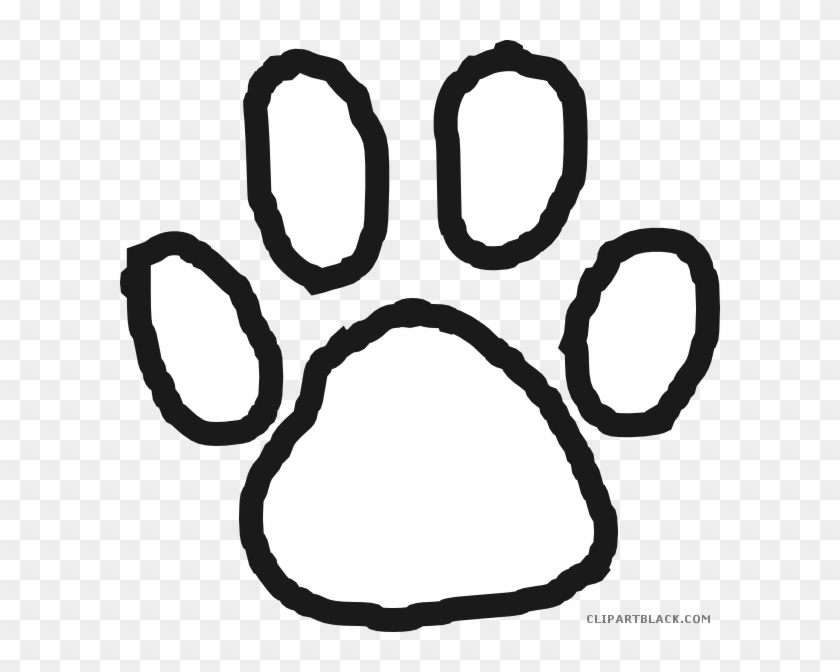 Bear Paw Print Animal Free Black White Clipart Images - Bear Paw Print Animal Free Black White Clipart Images #493542