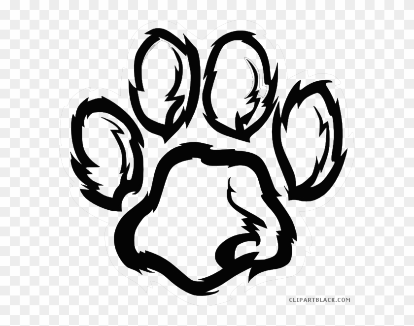 Bear Paw Print Animal Free Black White Clipart Images - Pets Paw, Quotes, Love, Animals Paw, Dog Paw Unisex #493555