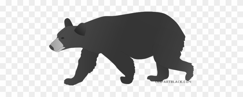 Black Bear Animal Free Black White Clipart Images Clipartblack - Black Bear Vector Art #493557