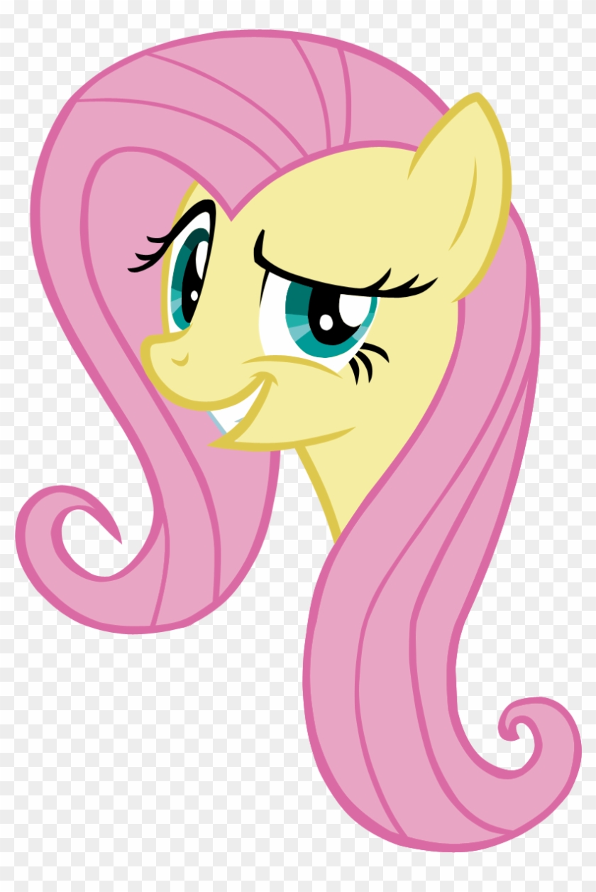 Mlp Fluttershy Face Vector - Mlp Fluttershy Head Png #493577