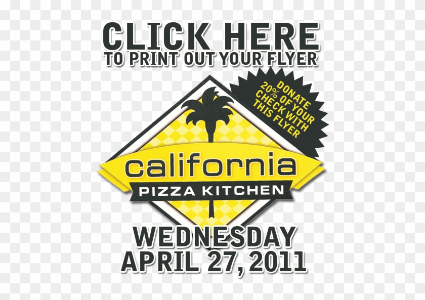 California Pizza Kitchen Flyer - California Pizza Kitchen Logo #493716