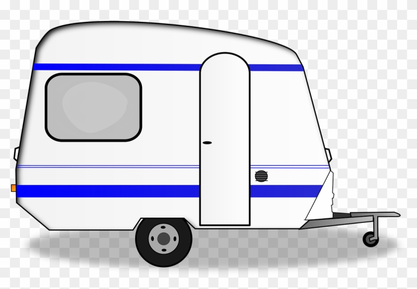 Vacation, Caravan Vacations Car Trailer Vehicle Trav - Trailer Clipart #493744