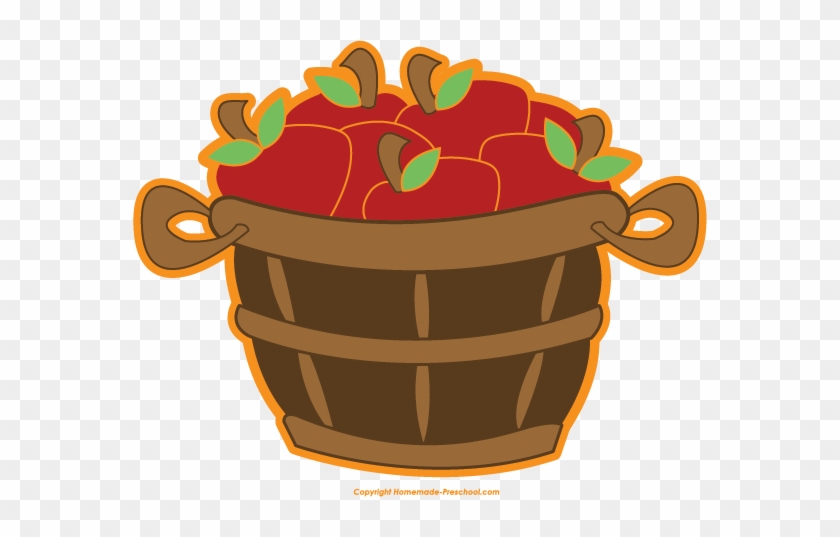 Bushel - Of - Apples - Clipart - Illustration #493747