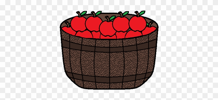 Apple Basket Clip Art - Basket With Apple Clipart #493753