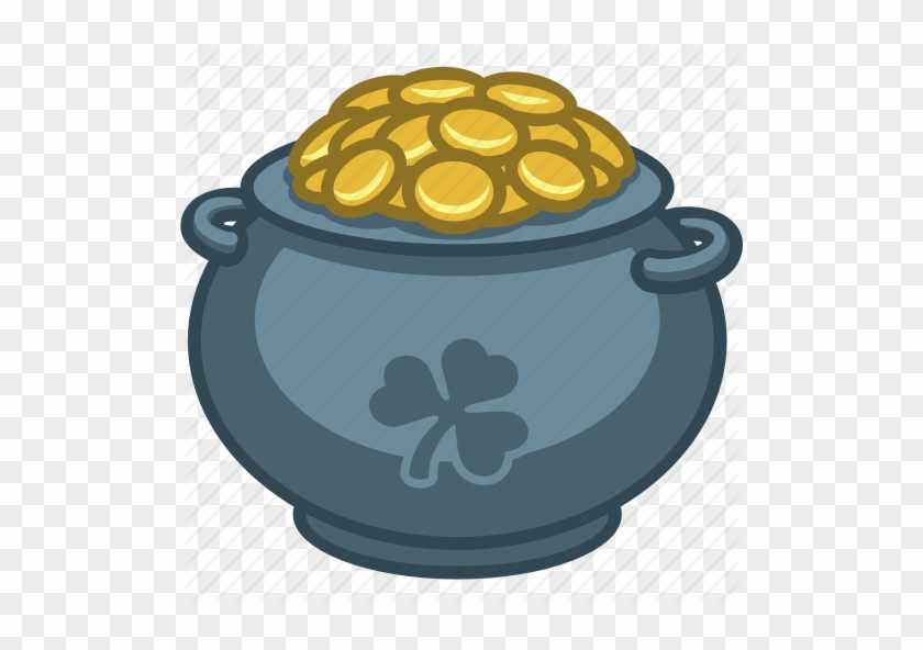 Leprechaun Pot - Pot Of Gold Icon - Free Transparent PNG Clipart Images D.....