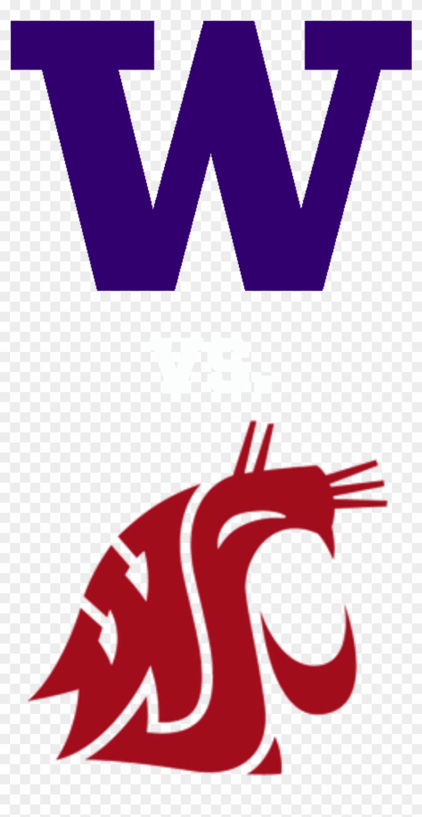 Huskies Vs Cougars - Washington State University Mascot #493842