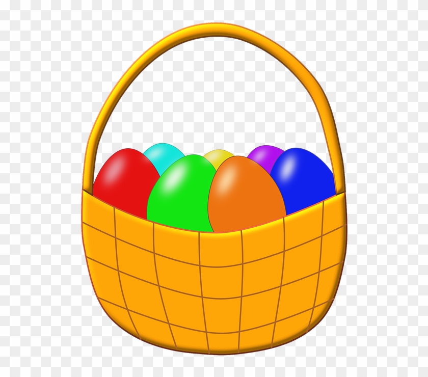 Easter Eggs Clipart 15, - Easter Basket With Eggs Clipart #494069
