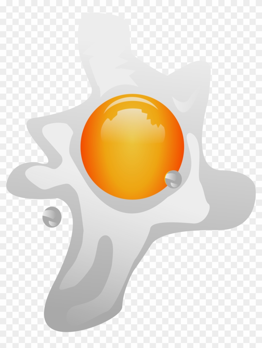 Fried Egg Clipart Transparent - Yolk Clipart Png #494132
