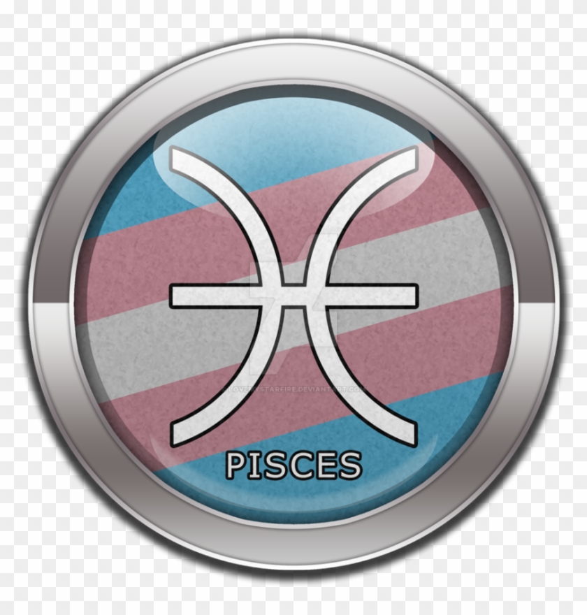 Transgender Pride Button By Lovemystarfire - Aries - Transgender Pride Pillow Case #494357