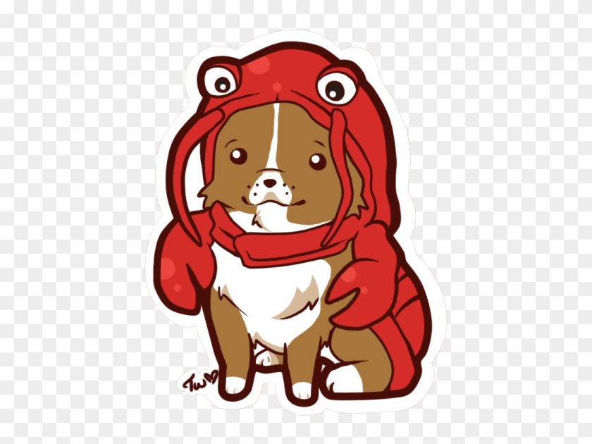 Lobster Roll Pembroke Welsh Corgi Puppy Clip Art - Lobster Roll Pembroke Welsh Corgi Puppy Clip Art #494420