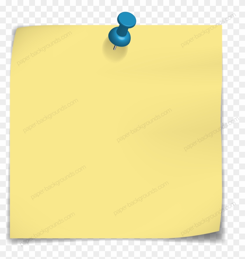 Post It Note Paper Drawing Pin Clip Art - Post It Note Paper Drawing Pin Clip Art #494521