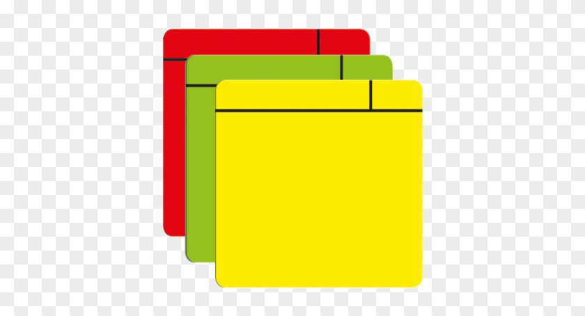 Flexible Vinyl Magnetic Post Notes 10 X 10cm Red, Green - Yellow #494533