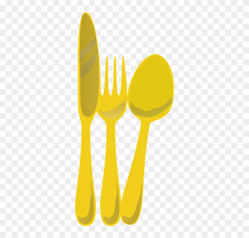 Spoon Clipart Dinner Set - Garfo Colher E Faca Png #494577