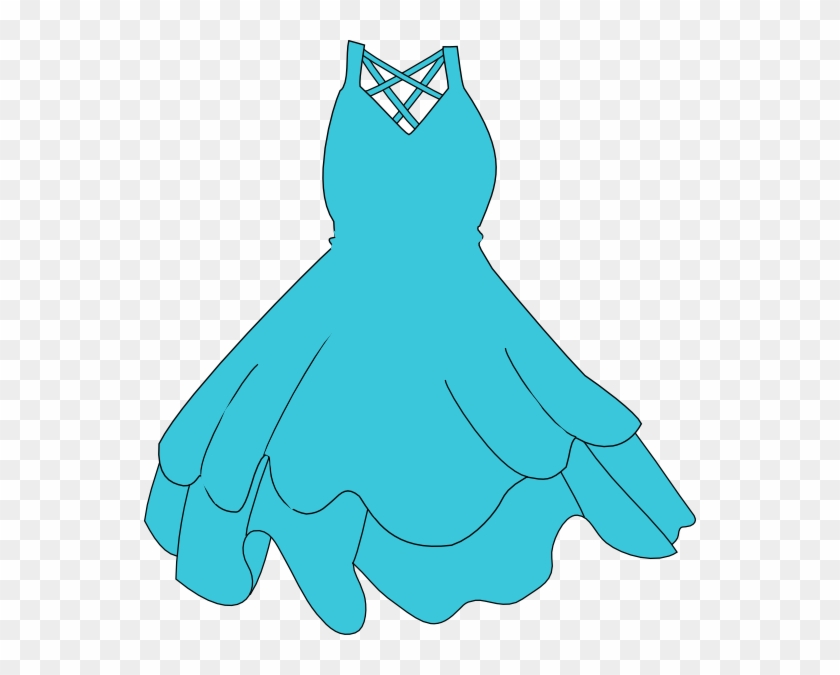 Blue Dress Clipart Animated - Dress Png #494640