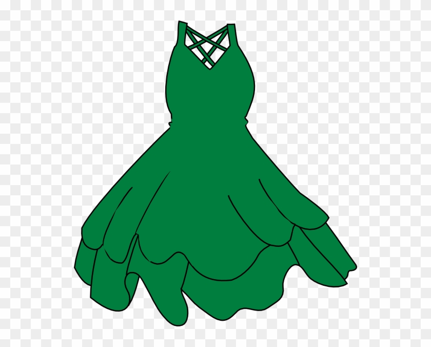 How To Set Use Green Dress Svg Vector - Black Dress Clip Art #494644