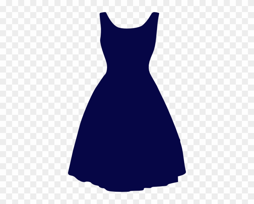 Blue Dress Clip Art At Clker - Dress Clip Art Transparent Background #494670