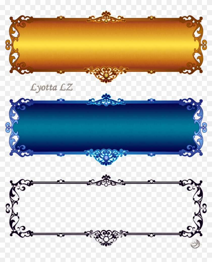 Golden Border Png - Png Border Design Gold #494729