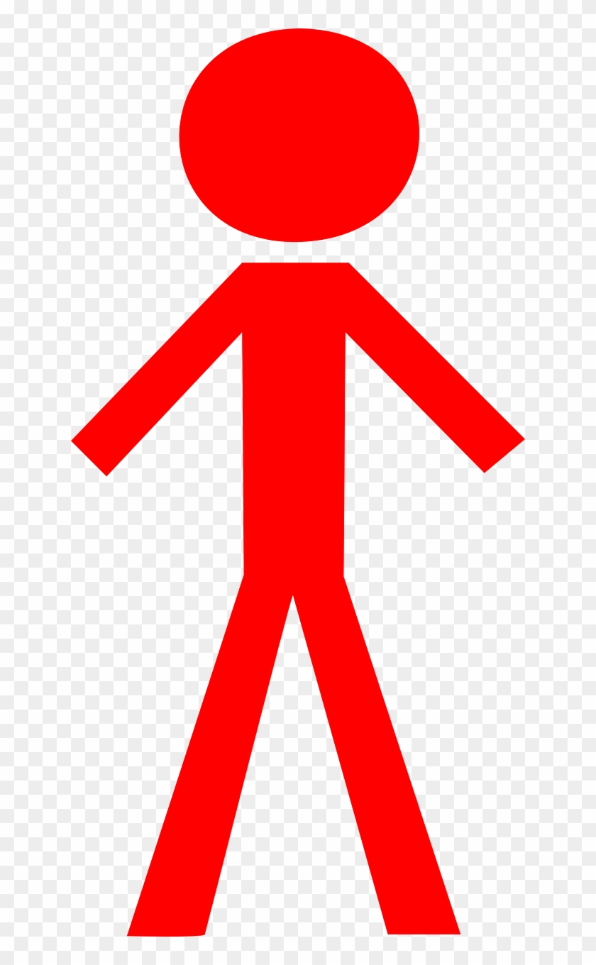 Stick Figure Red Man Isolated Png Image - Red Stick Figure Clip Art #494757