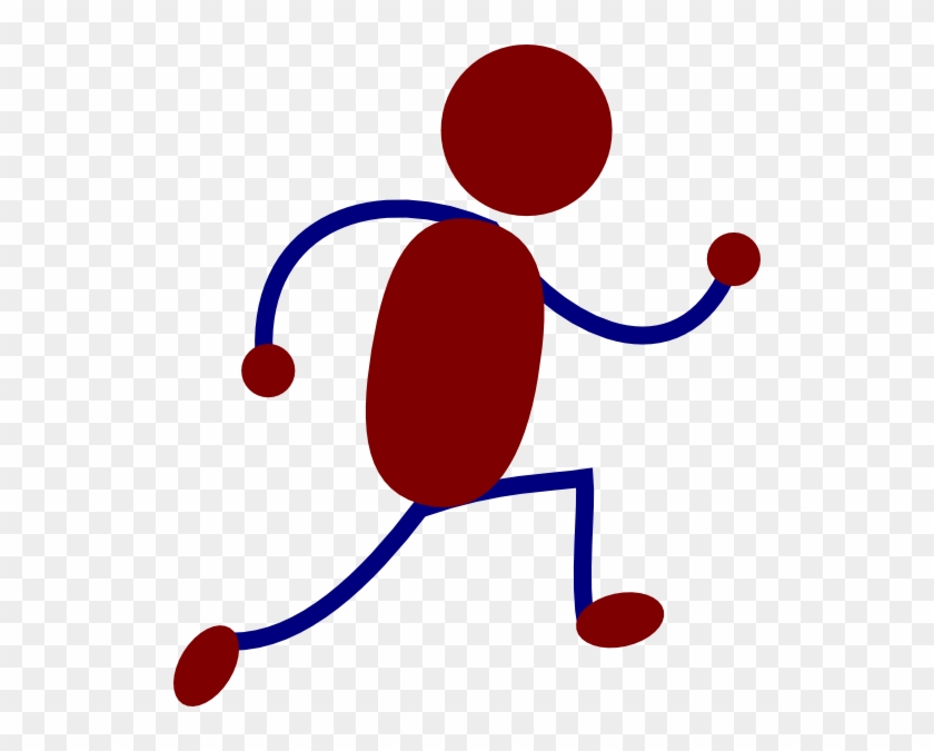 Top Running Figure Clip Art With Stick Figure Man Clip - Red Stick Figures Clip Art #494788