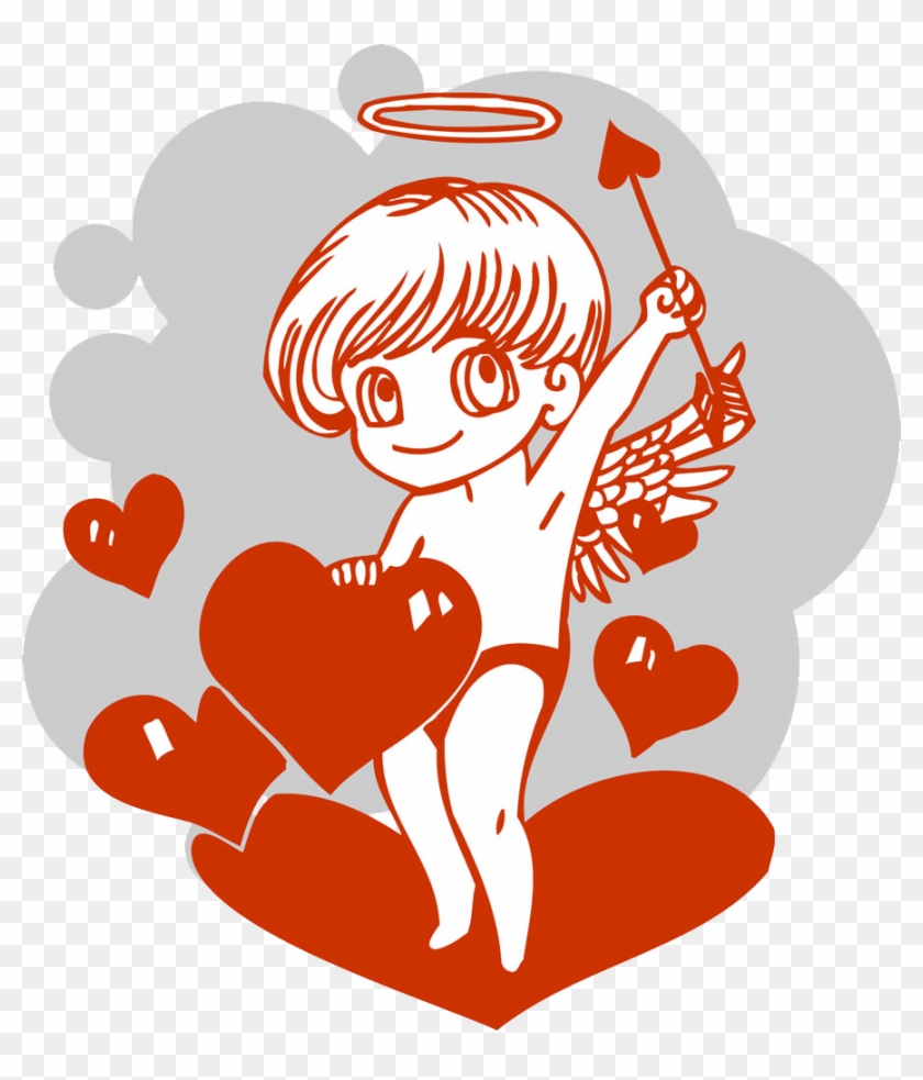 Cupid Valentines Day Illustration - Cupid Valentines Day Illustration #494935