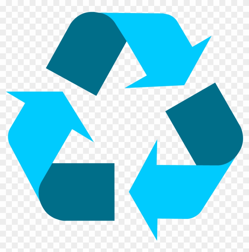 Light Blue Universal Recycling Symbol / Logo / Sign - Recycling Symbols #494932