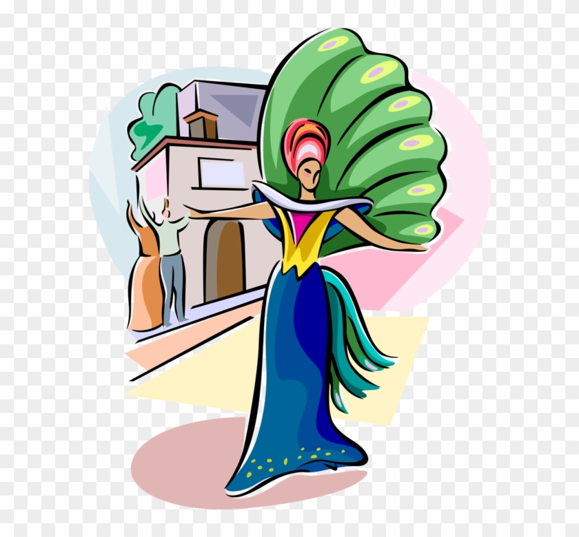 Vector Illustration Of Annual Brazilian Carnival Festival - Vector Illustration Of Annual Brazilian Carnival Festival #495005