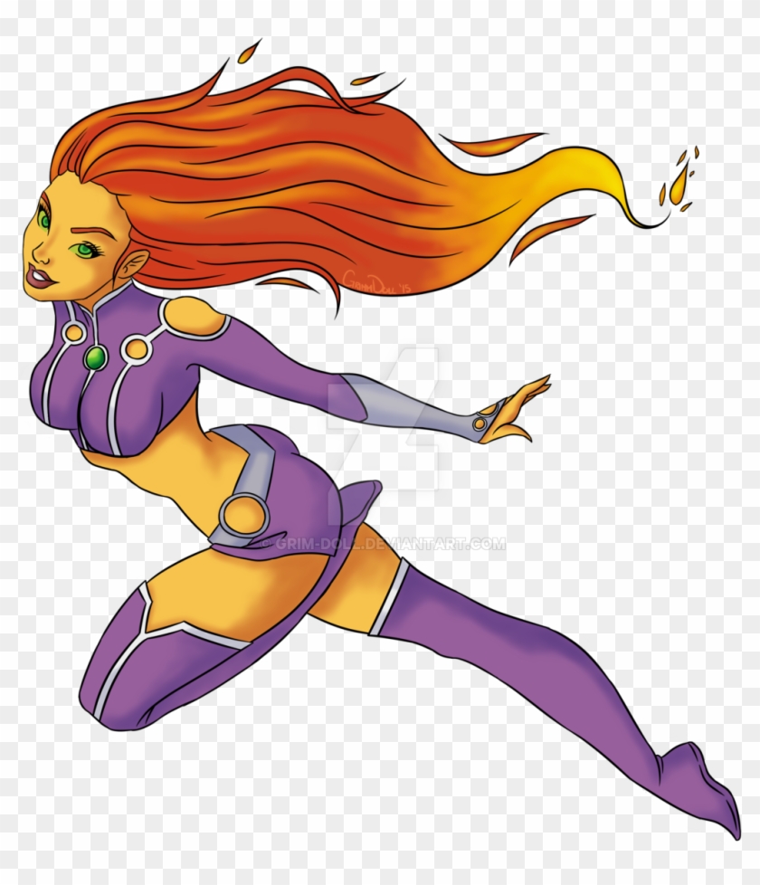 Starfire By Grim Doll Deviantart Com On Deviantart - Drawing #495227