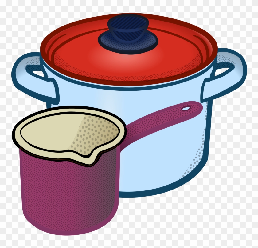Cooking, Education, Milch, Milk, Pot - Coloring Picture Of A Pot #495266