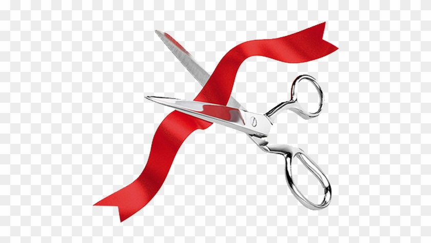 Ribbon Cutting & Grand Opening - Cutting A Red Ribbon #495291