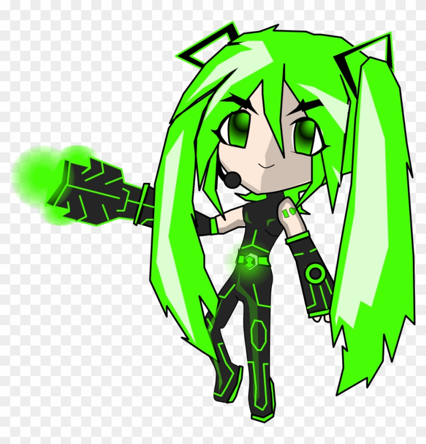 Hatsune Miku Ben 10 Cartoon Clip Art - Hatsune Miku Ben 10 Cartoon Clip Art #495316