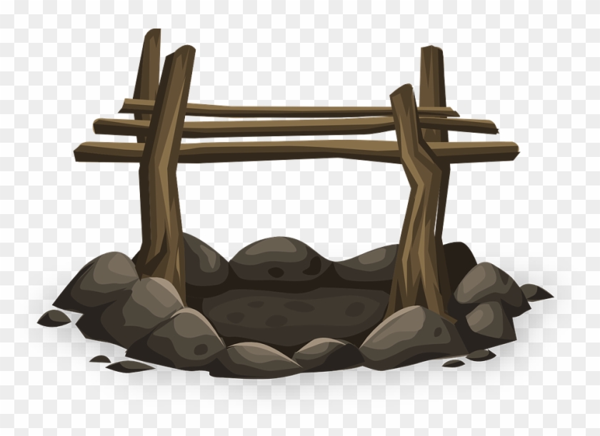Clip Art Fire Pit Cooking - Fire Camp Clipart Png #495322