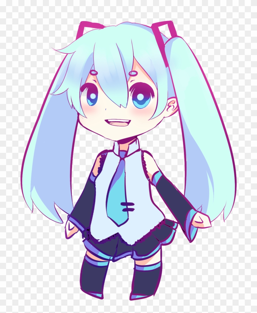 Hatsune Miku Simple Chibi By Vnanep - Hatsune Miku #495336