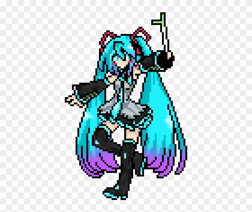 Hatsune Miku Pixel - Hatsune Miku Pixel Art #495365