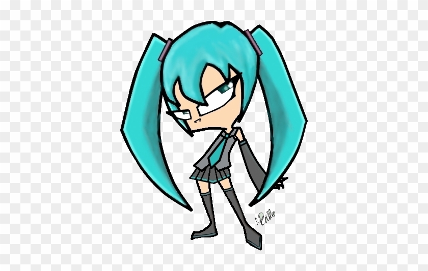 Miku Hatsune Invader Zim Style By Toxxic-rainbow - Invader Zim Hatsune Miku #495429