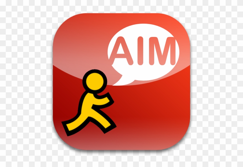 Aol Im Icon - Aim Instant Messenger Logo #495477