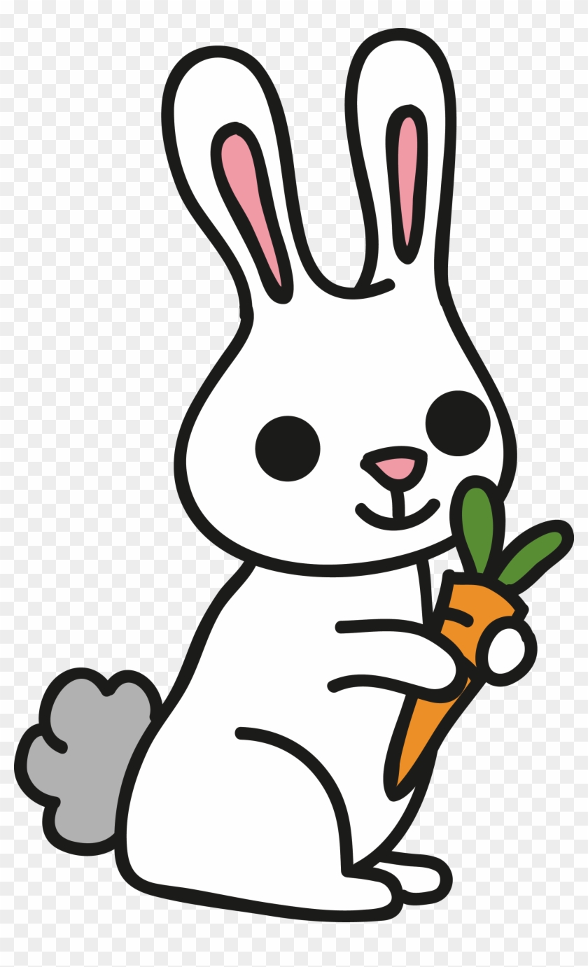 Domestic Rabbit Carrot European Rabbit Clip Art - Domestic Rabbit Carrot European Rabbit Clip Art #495530