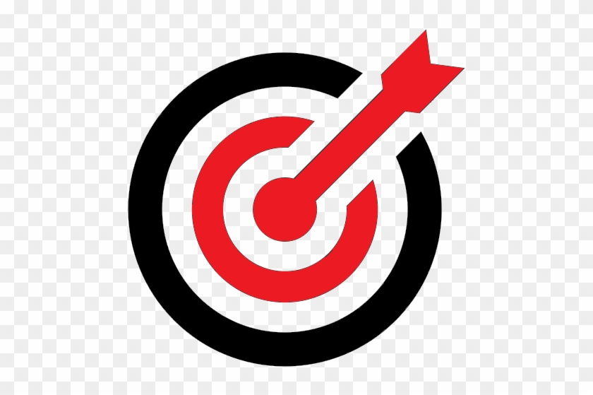 Cropped Arrow Target Icon - Target Icon Grey Png #495518