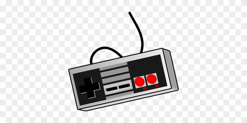 Video Games Controller Nintendo Gaming Con - Video Game Controller Clip Art #495535