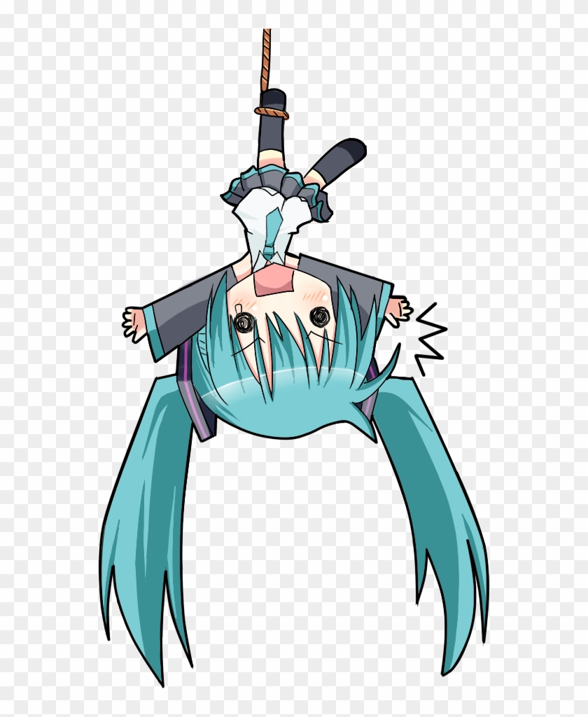 All These Upside Down Post Titles Are Raining Hell - Hatsune Miku Hanging #495603