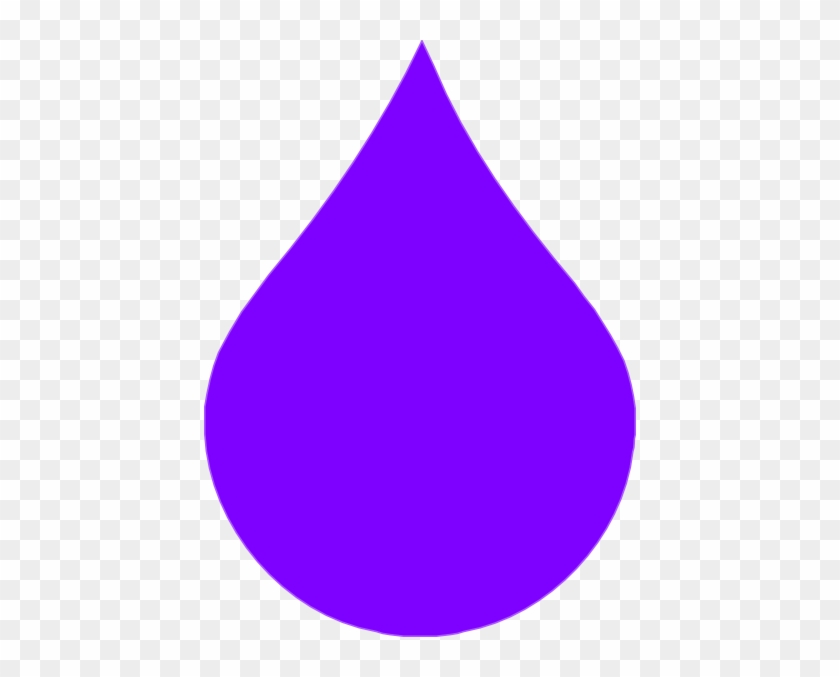 Purple Rain Drop Clip Art - Purple Raindrop Clipart #495707