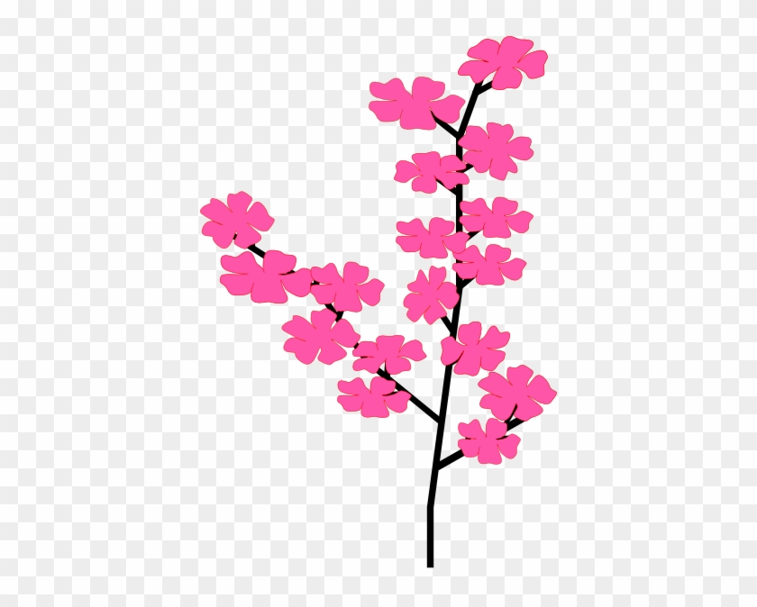 Cherry Blossoms 2 Clip Art At Clker Com Vector Clip - Cherry Blossom Clip Art #495708