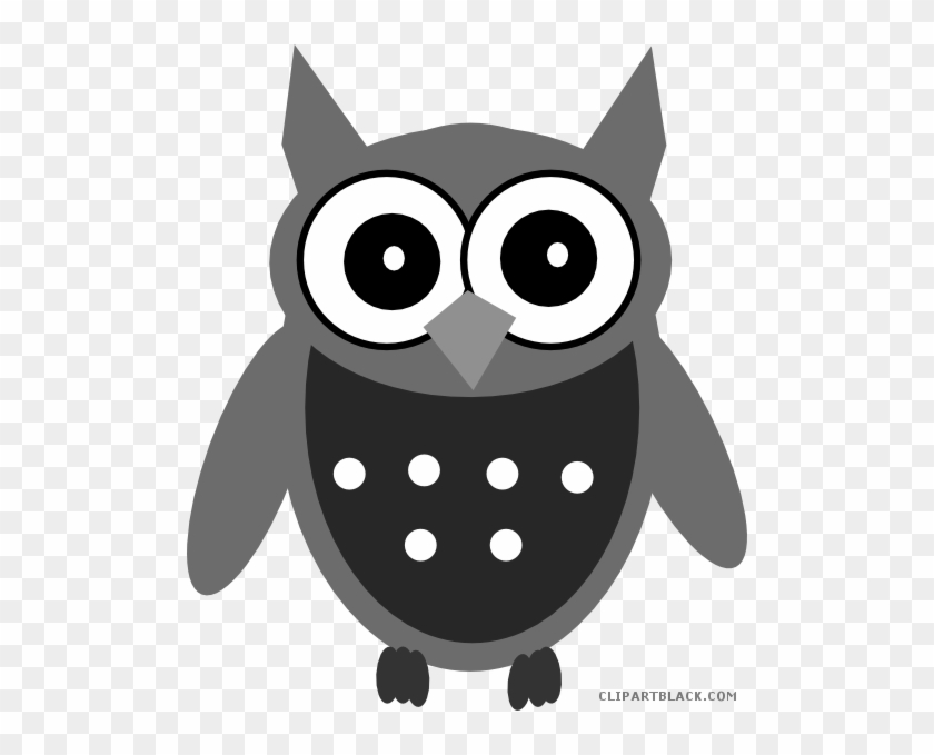 Cute Owl Animal Free Black White Clipart Images Clipartblack - Cartoon Clip Art Owls #495744