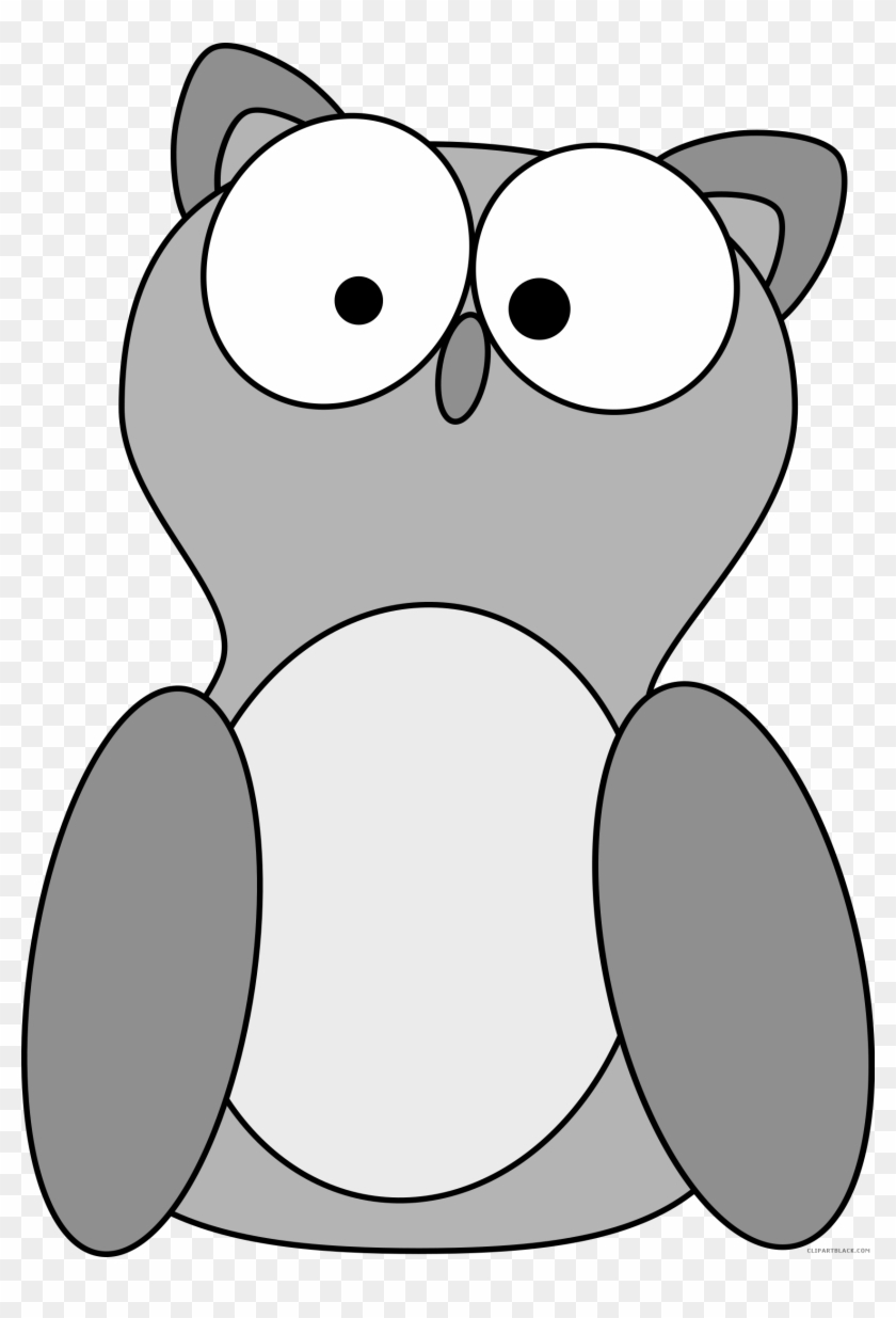 Owl High Quality Animal Free Black White Clipart Images - Cartoon Owl #495768