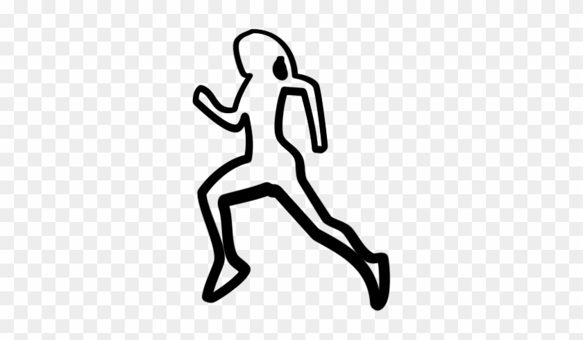Runner Icon Clipart - Girl Sport Icon Png #495777