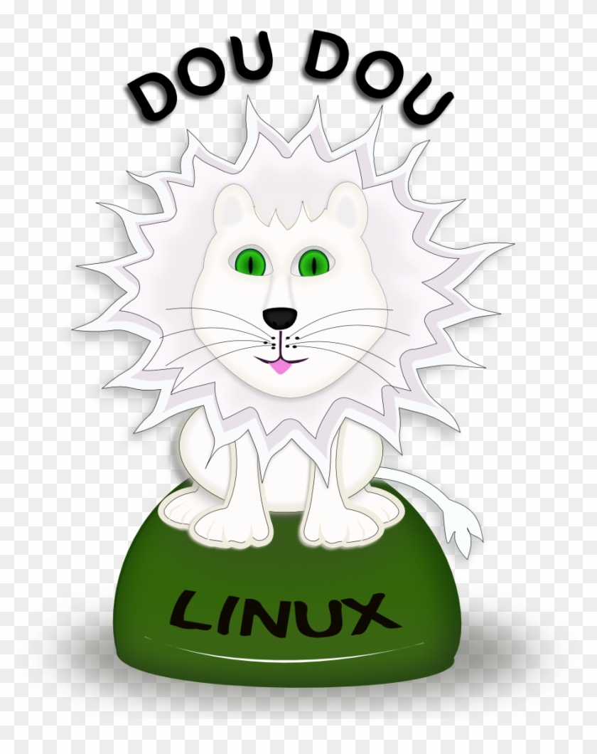 Geek Dou Dou Linux Logo Contest Doudouwhite Black White - Linux #495824